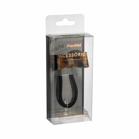 ELASTICO COM DETALHE EM FORMATO DE LAÇO ACRILICO NA PADRONAGEM TARTARUGA PANVEL ACESSORIOS PREMIUM