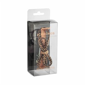 PASSADOR DE CABELO COM LAÇO DE ACRÍLICO NUDE PANVEL ACESSÓRIOS PREMIUM