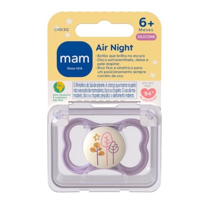 CHUPETA MAM AIR ROSA 6 MESES + COM 1 UNIDADE