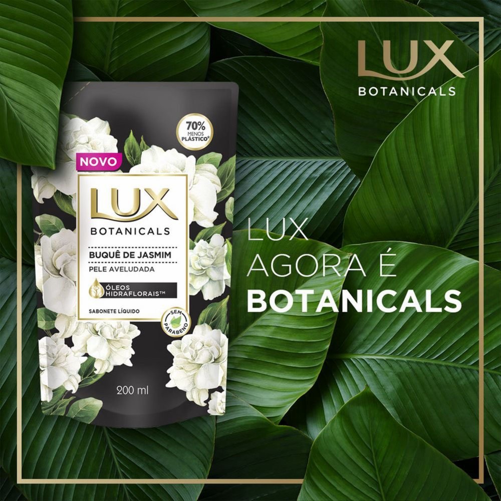 SABONETE LÍQUIDO LUX BOTANICALS BUQUÊ DE JASMIM 200ML - REFIL