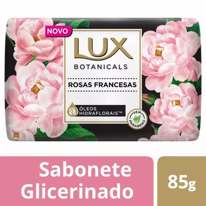 KIT LUX SABONETE BARRA  ROSAS FRANCESAS 4 UNIDADES DE 85G