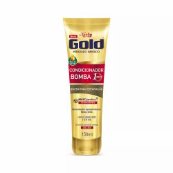 Condicionador Bomba 1 Minuto Niely Gold Queratina Reparação 150ml