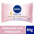 SABONETE BARRA NIVEA HIDRATANTE TALCO OLEO DE AMENDOA 85G