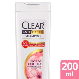 SHAMPOO ANTICASPA CLEAR WOMEN FLOR DE CEREJEIRA 200ML