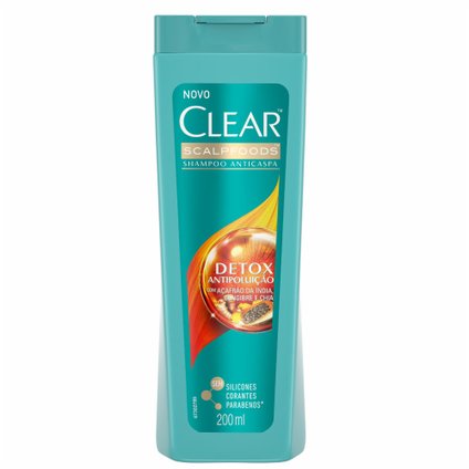 SHAMPOO CLEAR DETOX ANTIPOLUIÇÃO 200ML