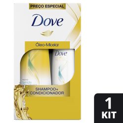 Kit Dove Nutrição Óleo Micelar Shampoo 400ml+ Condicionador 200ml