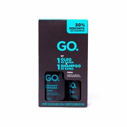 Kit Go. Shampoo 140ml 50% De Desconto + Oleo De Barba 25ml Fresh