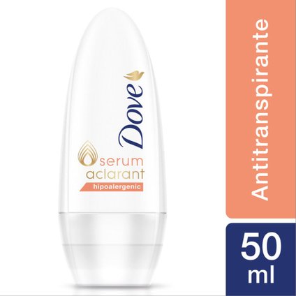 DESODORANTE ROLL ON DOVE ACLARANT HIPOALERGENICO 50ML