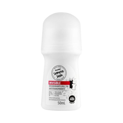 DESODORANTE ROLL-ON INVISIBLE PANVEL SEMPRE BEM 50ML