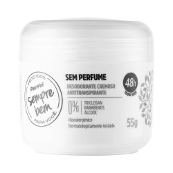 Desodorante Creme Sem Perfume Panvel Sempre Bem 55g