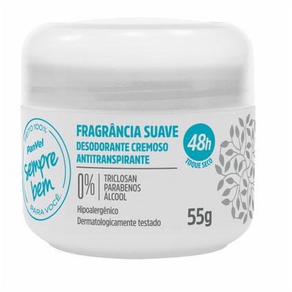 DESODORANTE CREME NEUTRO PANVEL SEMPRE BEM 55G