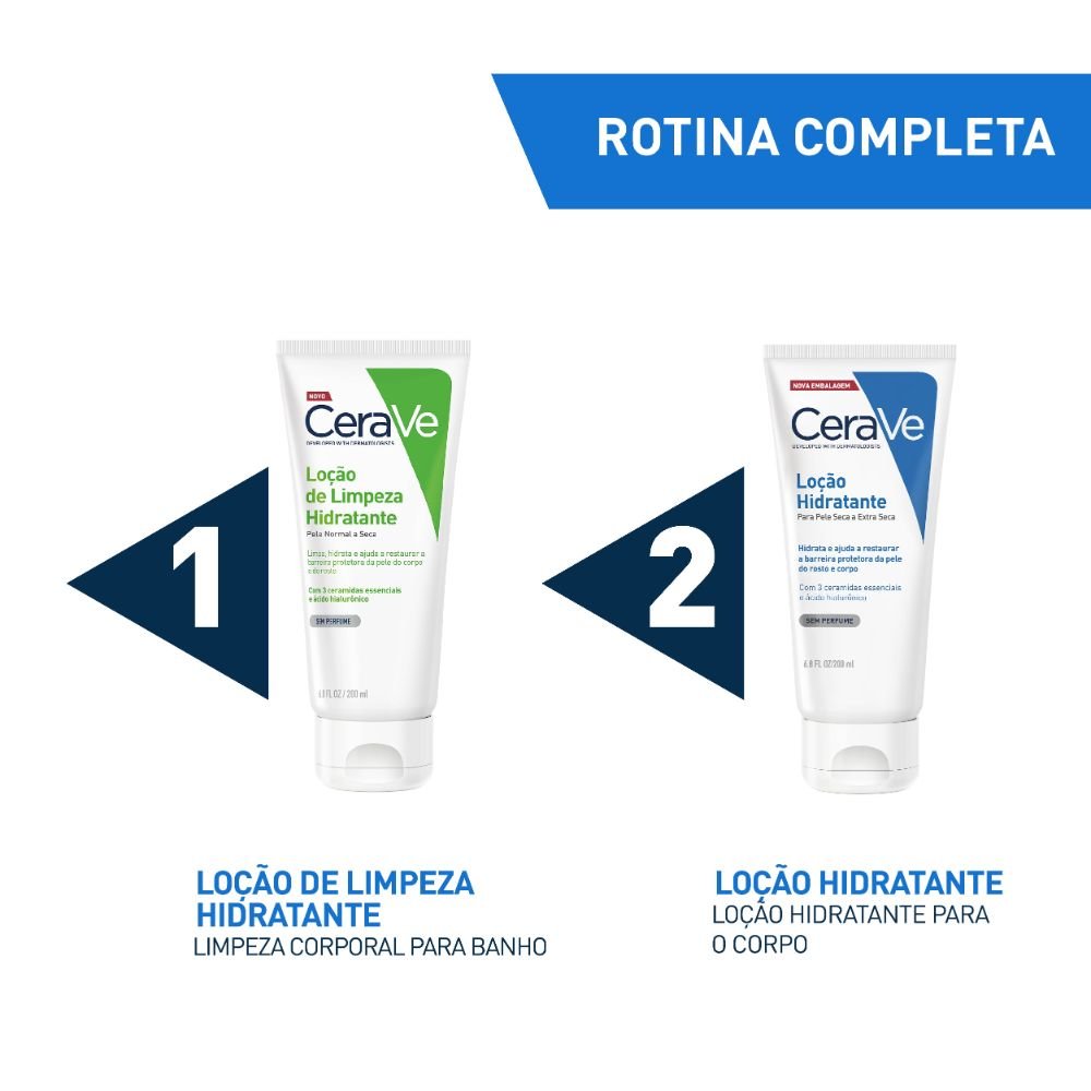 LOÇÃO HIDRATANTE CERAVE PELE SECA A EXTRA SECA 200ML