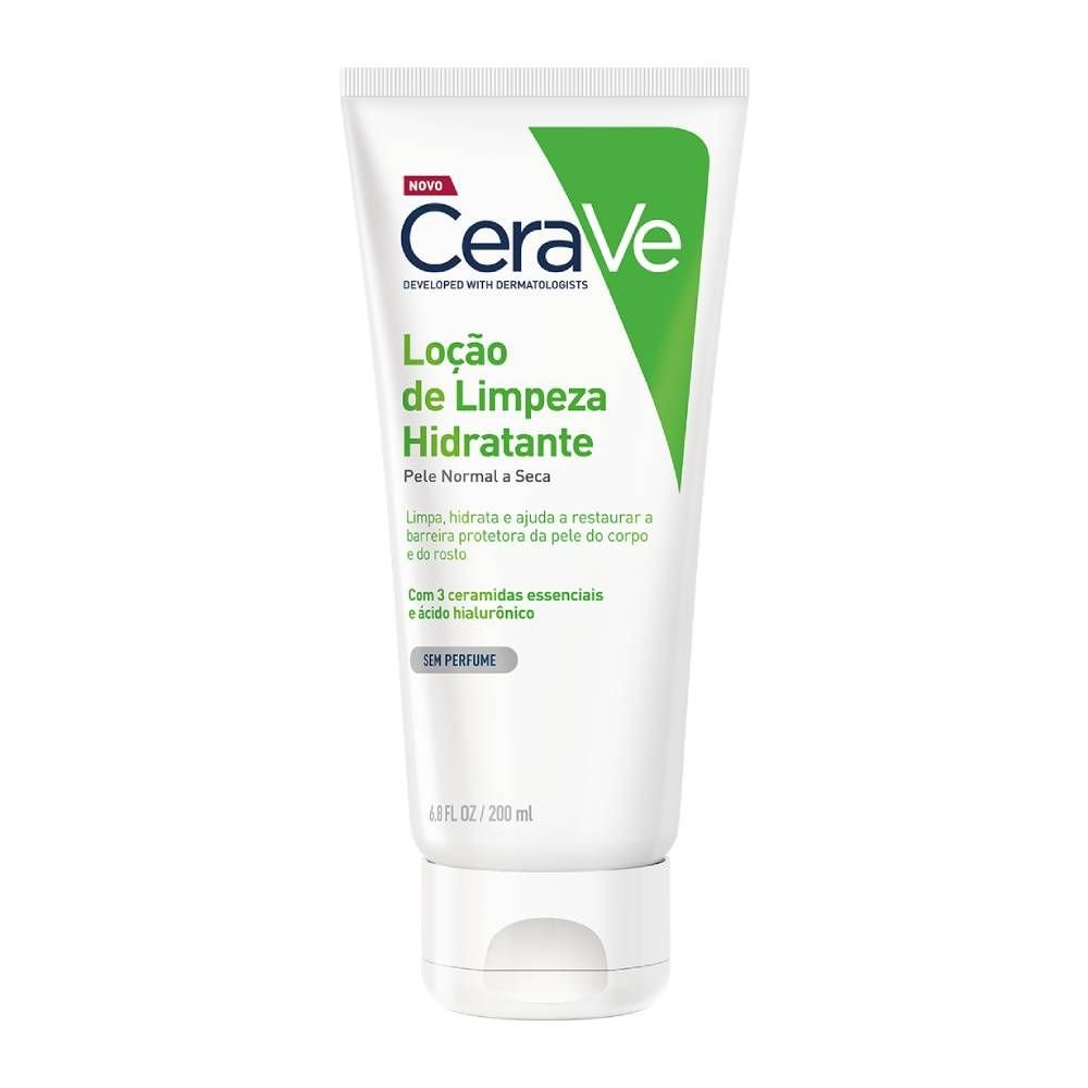 LOÇÃO DE LIMPEZA HIDRATANTE CERAVE PELE NORMAL A SECA 200ML