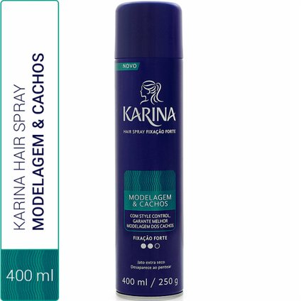 HAIR SPRAY KARINA FORTE CACHOS 400ML