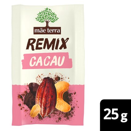 SNACK SAUDÁVEL MÃE TERRA REMIX CACAU 25G