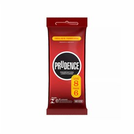 PRESERVATIVO PRUDENCE REGULAR COM 8 UNIDADES