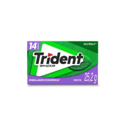 Goma De Mascar Trident Menta 14 Unidades