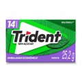 GOMA DE MASCAR TRIDENT MENTA 14 UNIDADES