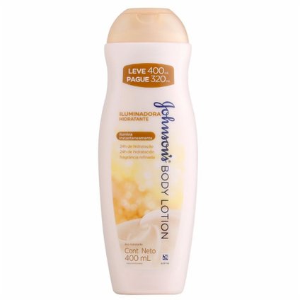 LOÇÃO HIDRATANTE JOHNSON'S BODY LOTION ILUMINADORA L400P320
