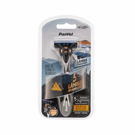 APARELHO DE BARBEAR RECARREGÁVEL PANVEL 5 LÂMINAS