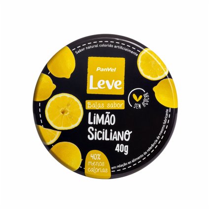 BALAS PANVEL LEVE LIMÃO SICILIANO 40G