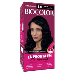 Mini Kit Tinta De Cabelo Biocolor Preto Fundamental 1.0