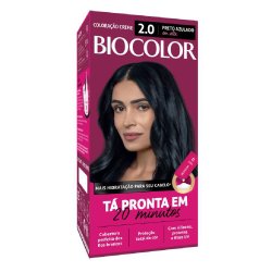 Mini Kit Tinta De Cabelo Biocolor Preto Azulado Incrível 2.0