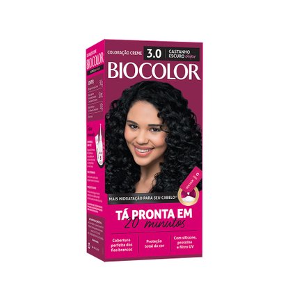  MINI KIT TINTA DE CABELO BIOCOLOR CASTANHO ESCURO CHIC 3.0