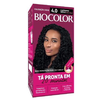  MINI KIT TINTA DE CABELO BIOCOLOR CASTANHO MALÍCIA 4.0