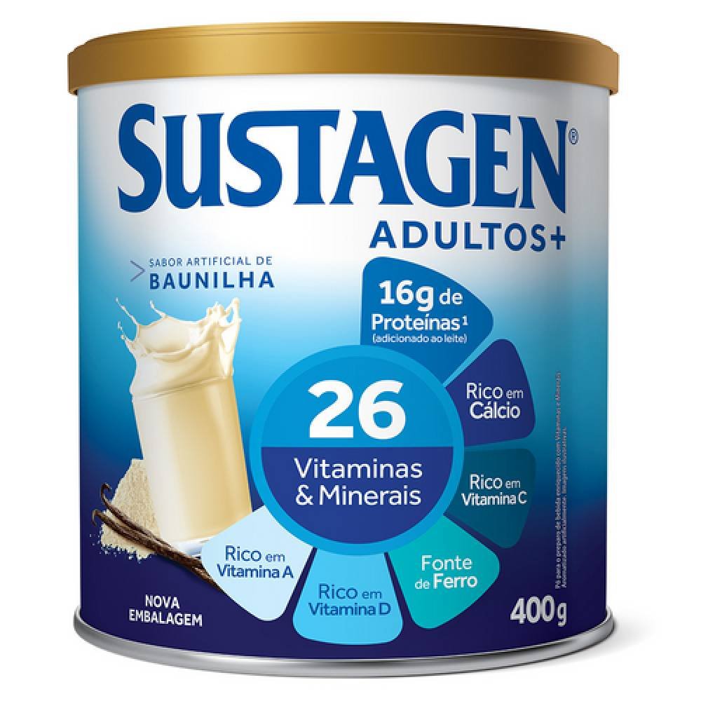 Complemento Alimentar Sustagen Adultos Sabor Baunilha L 400g - PanVel  Farmácias