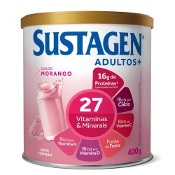 Complemento Alimentar Sustagen Adultos+ Sabor Morango Lata Com 400g
