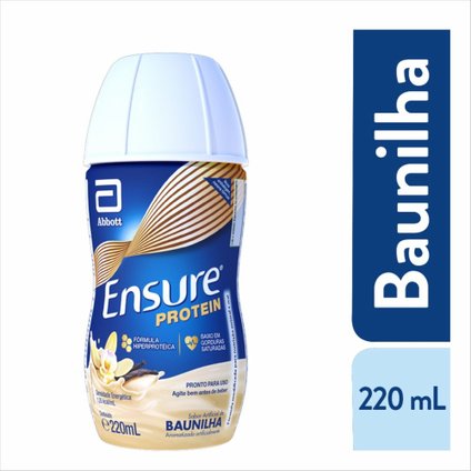 SUPLEMENTO NUTRICIONAL ENSURE PROTEIN BAUNILHA 220ML