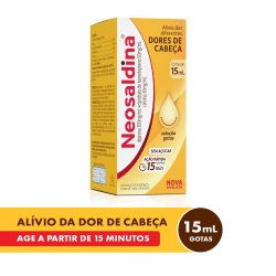 Analgésico Neosaldina Dipirona 300mg + Mucato De Isometepteno 30mg + Cafeína 30mg Gotas 15ml