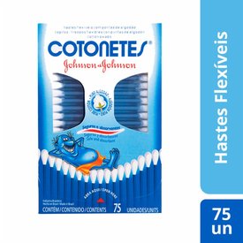 HASTES FLEXÍVEIS COTONETES 75 UNIDADES