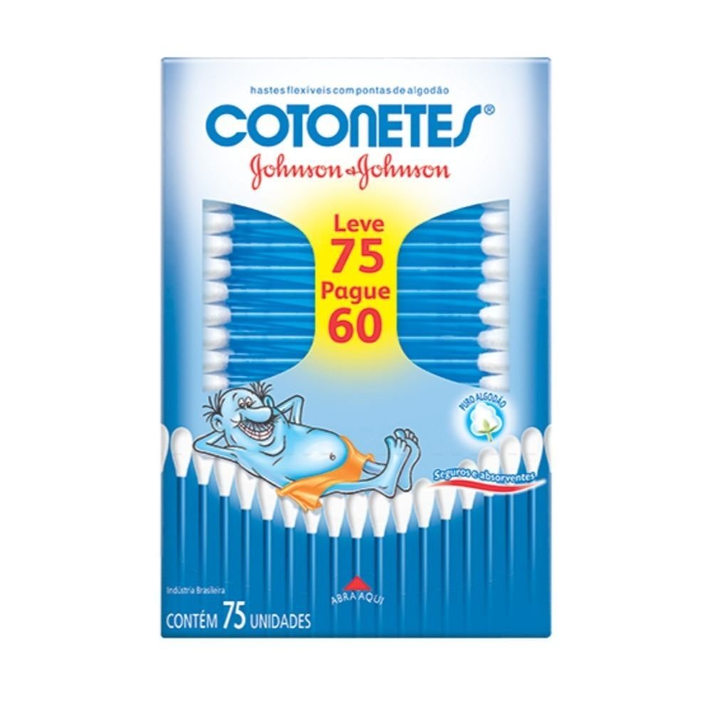 HASTES FLEXÍVEIS COTONETES® 75 UNIDADES