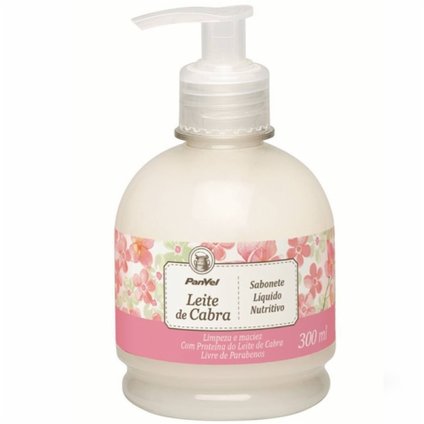 SABONETE LÍQUIDO NUTRITIVO PANVEL LEITE DE CABRA 300ML