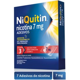 NIQUITIN ADESIVOS 7MG PARA PARAR DE FUMAR 7 UNIDADES