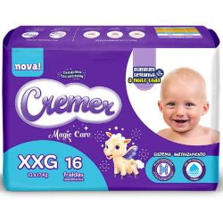 Fralda Cremer Disney Prática Xxg Com 16 Unidades
