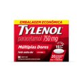 TYLENOL PARACETAMOL 750MG MÚLTIPLAS DORES 20 COMPRIMIDOS