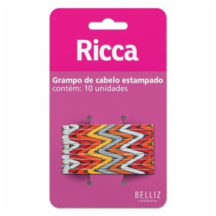 GRAMPO CABELO RICCA STYLE ETNICO COM 10 UNIDADES