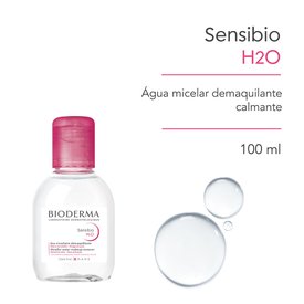 ÁGUA MICELAR BIODERMA SENSIBIO H2O DERMATOLÓGICA CALMANTE PARA PELES NORMAIS A SENSÍVEIS 100ML