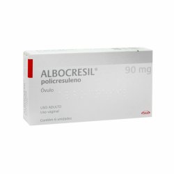 Albocresil Policresuleno 90mg Óvulo 6 Unidades