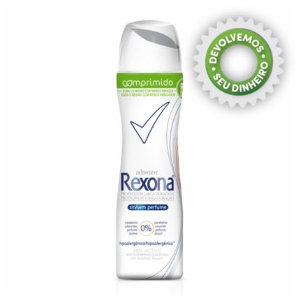 DESODORANTE AEROSSOL REXONA COMPRIMIDO SEM PERFUME 56G/85ML