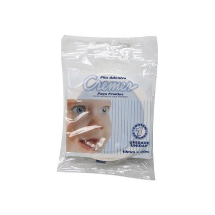 FITA PARA FIXAR FRALDA CREMER 19X20 BRANCA