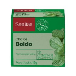 Chá Sanitas Boldo 15g 10 Saquinhos