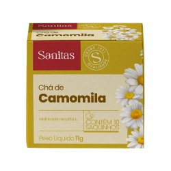 Chá Sanitas Camomila 11g 10 Saquinhos