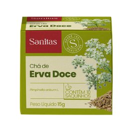 CHÁ SANITAS ERVA-DOCE 15G 10 SAQUINHOS