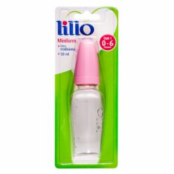 Mamadeira Lillo Miniform 50ml Rosa