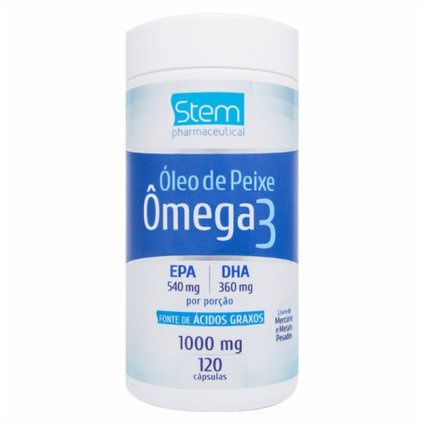 ÓLEO DE PEIXE - ÔMEGA STEM 1000MG COM 120 CÁPSULAS