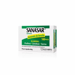 Sabonete Para Piolhos E Sarnas Sanasar Benzoato De Benz 80g